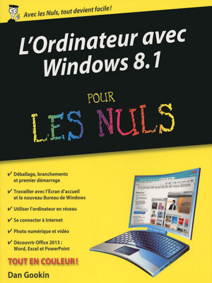 cover image of L'Ordinateur avec Windows 8.1 pour les Nuls